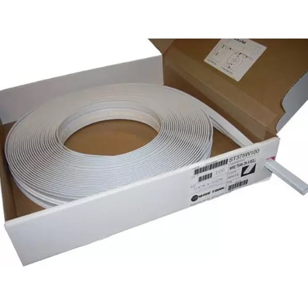 Cover Plate Raceway, 125 Series, 1-1/2 in W, 3/4 in H, 50 ft L, White